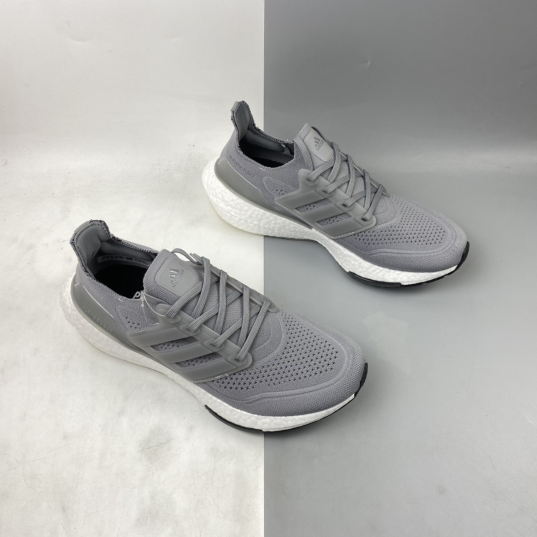 P200 Adidas UltraBoost 21 加厚爆米花袜套式针织鞋面休闲运动慢跑鞋 FY0350