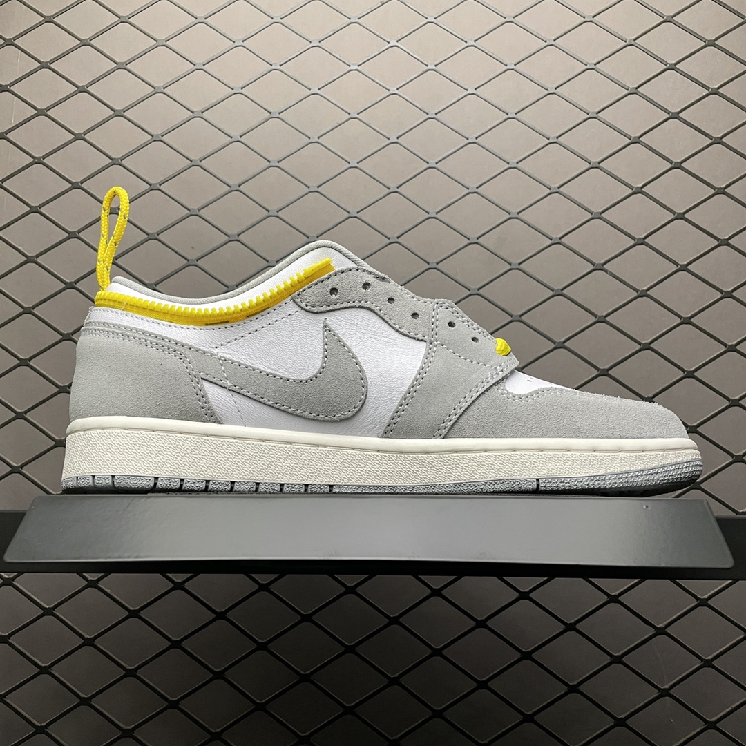 Air Jordan 1 Switch " Light Smoke Grey " 烟灰拉链 J1乔1高帮文化篮球鞋 CW6576-100 6