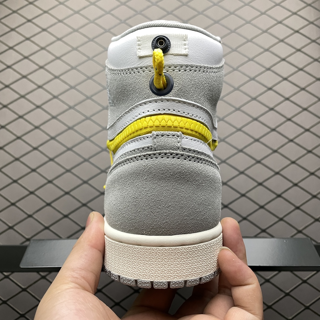 Air Jordan 1 Switch " Light Smoke Grey " 烟灰拉链 J1乔1高帮文化篮球鞋 CW6576-100 2