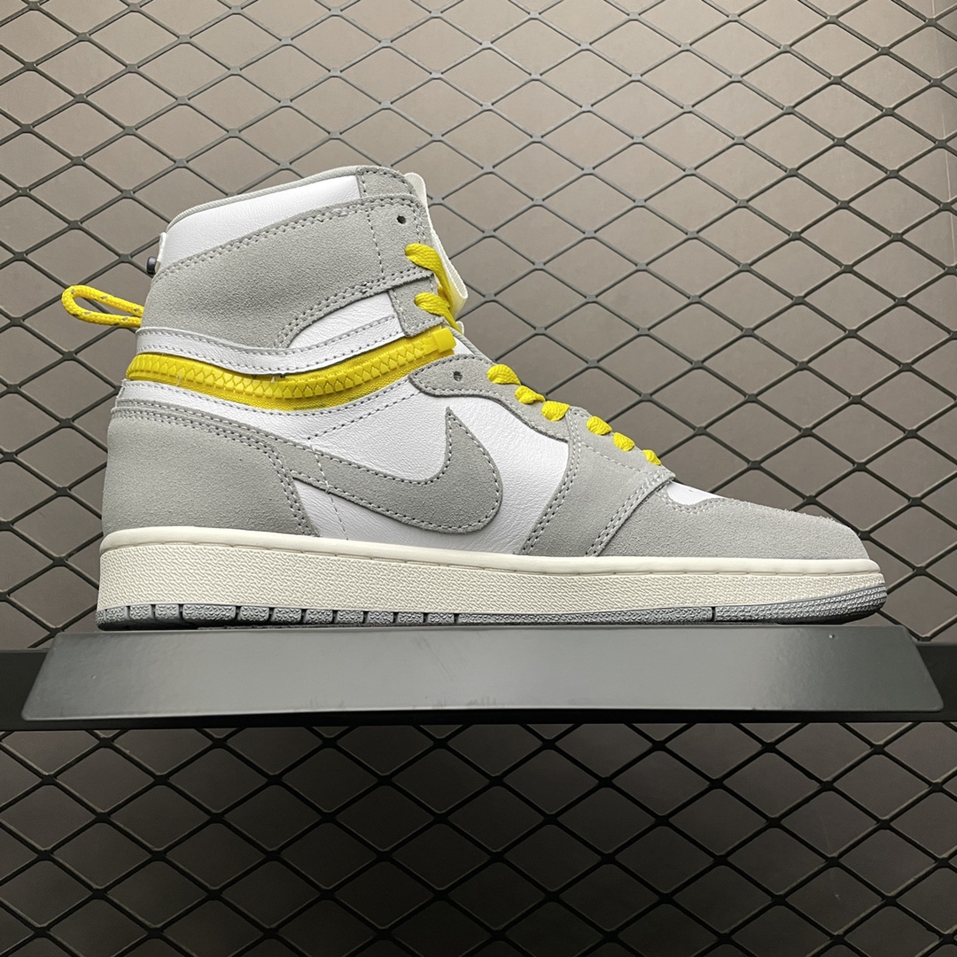 Air Jordan 1 Switch " Light Smoke Grey " 烟灰拉链 J1乔1高帮文化篮球鞋 CW6576-100 3