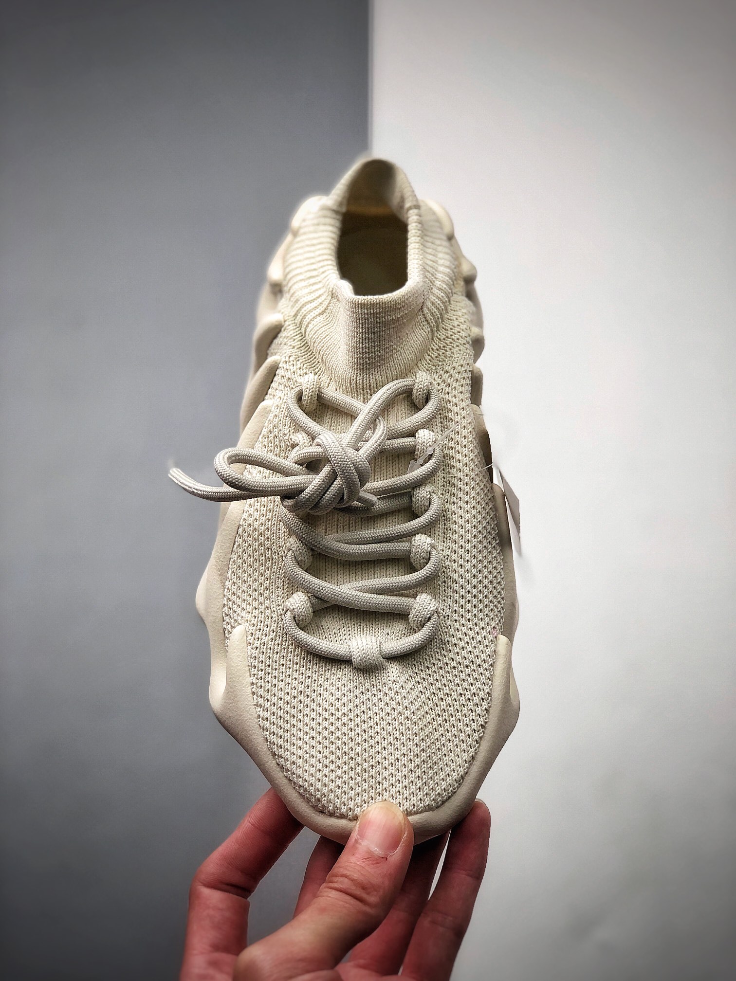 240  Adidas Yeezy 450 Cloud White 灰白双层面版本 H68038