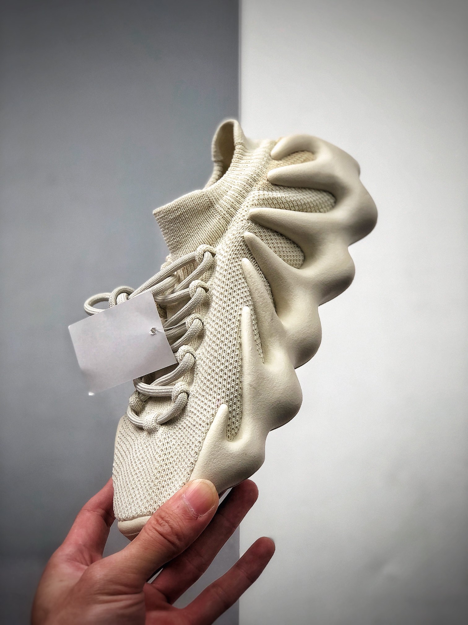 240  Adidas Yeezy 450 Cloud White 灰白双层面版本 H68038