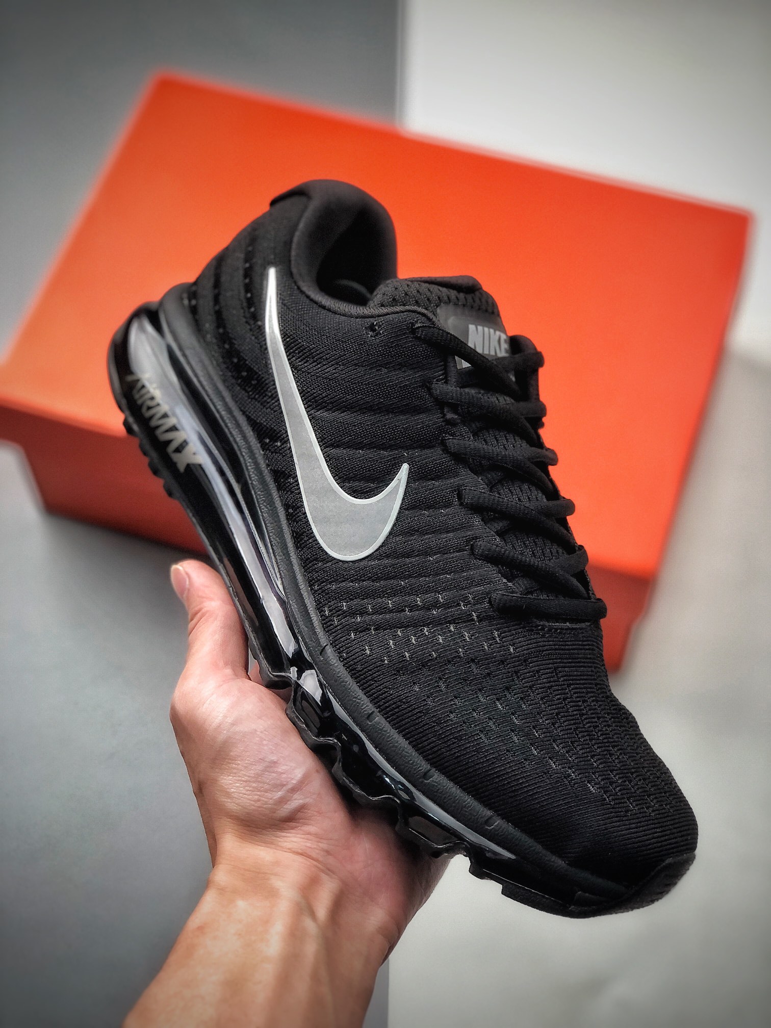180  （新批次出货）Nike Air Max 2017 耐克全掌气垫缓震立体网面透气慢跑鞋849559-001