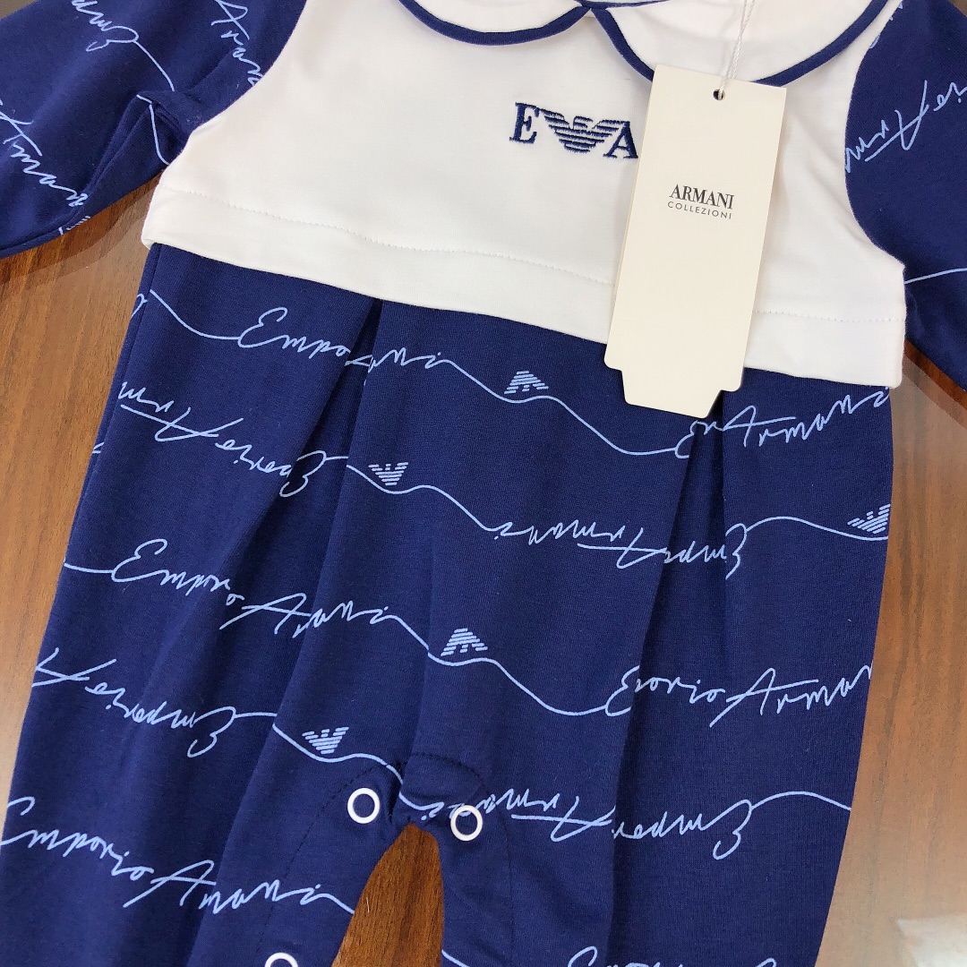2021 Armani Summer Baby Costume Set: Hatch, Hat, Towels – High-End Exclusive! - 图片 6