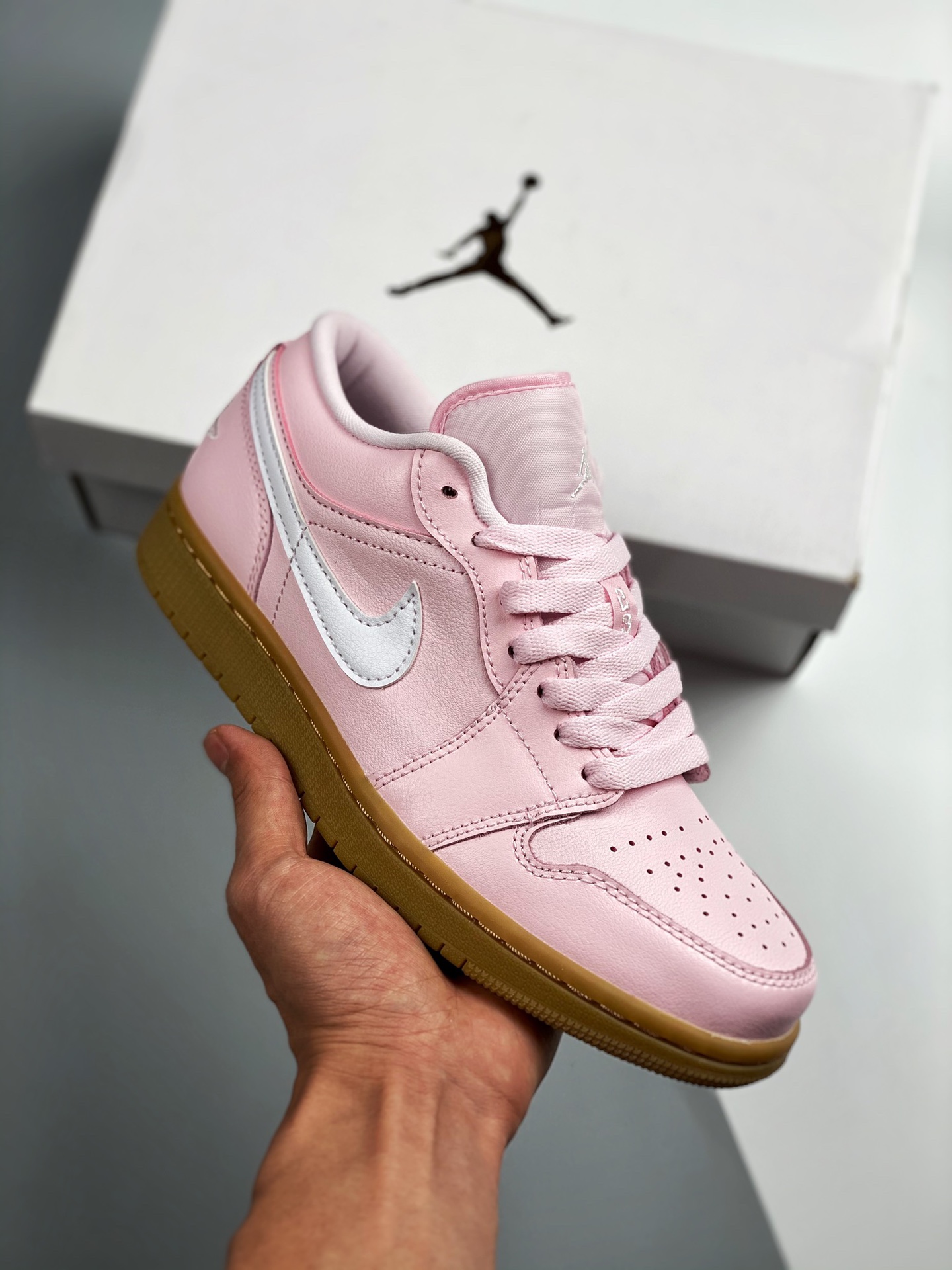 Versión verificada Air Jordan 1 Low rosa, el mejor low-top del mercado, calidad tope. La única versión correcta del mer…