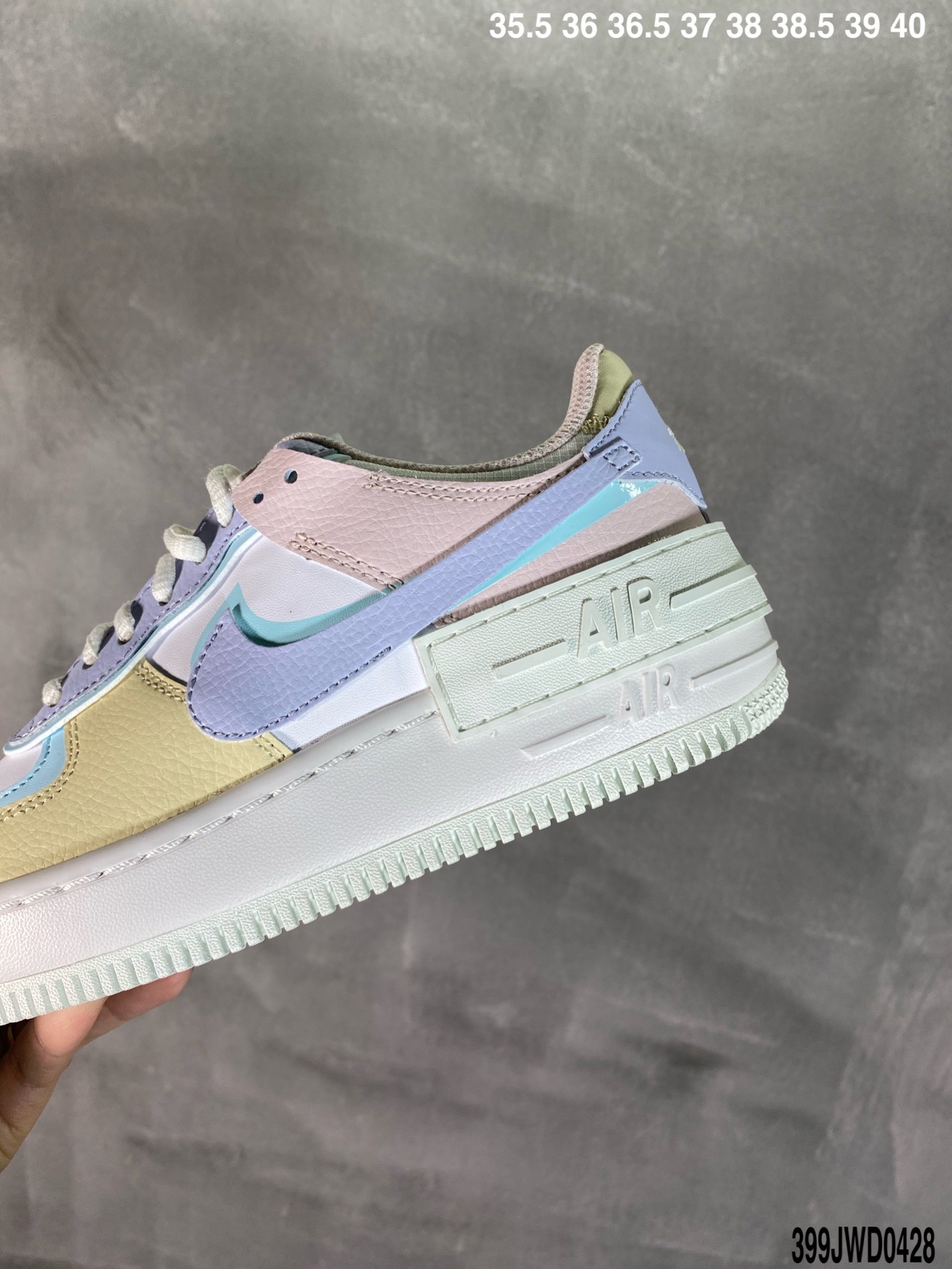 190 全新少女系解构主义设计Nike WMNS Air Force 1 Shadow空军一号CU5315-001