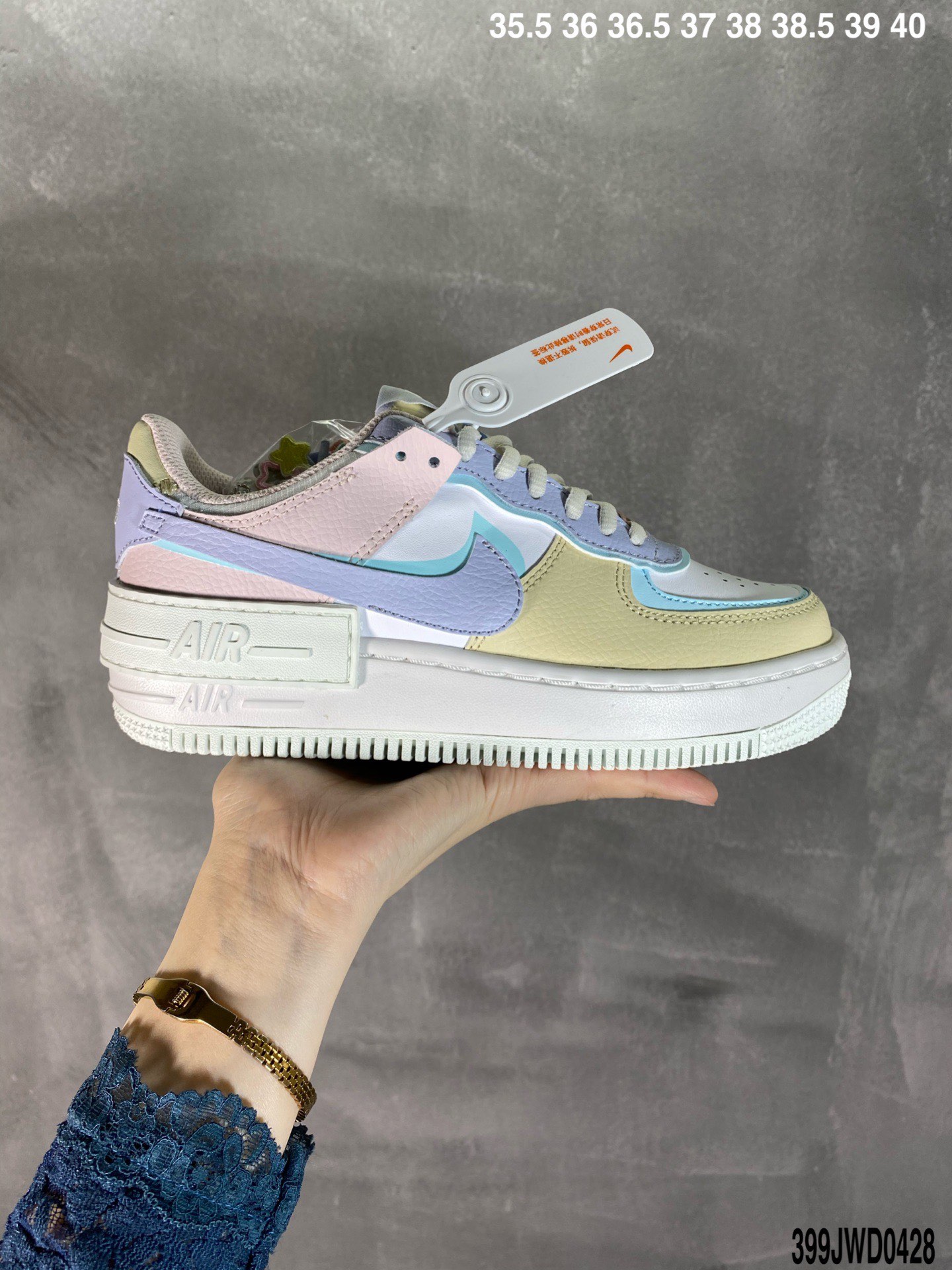 190 全新少女系解构主义设计Nike WMNS Air Force 1 Shadow空军一号CU5315-001