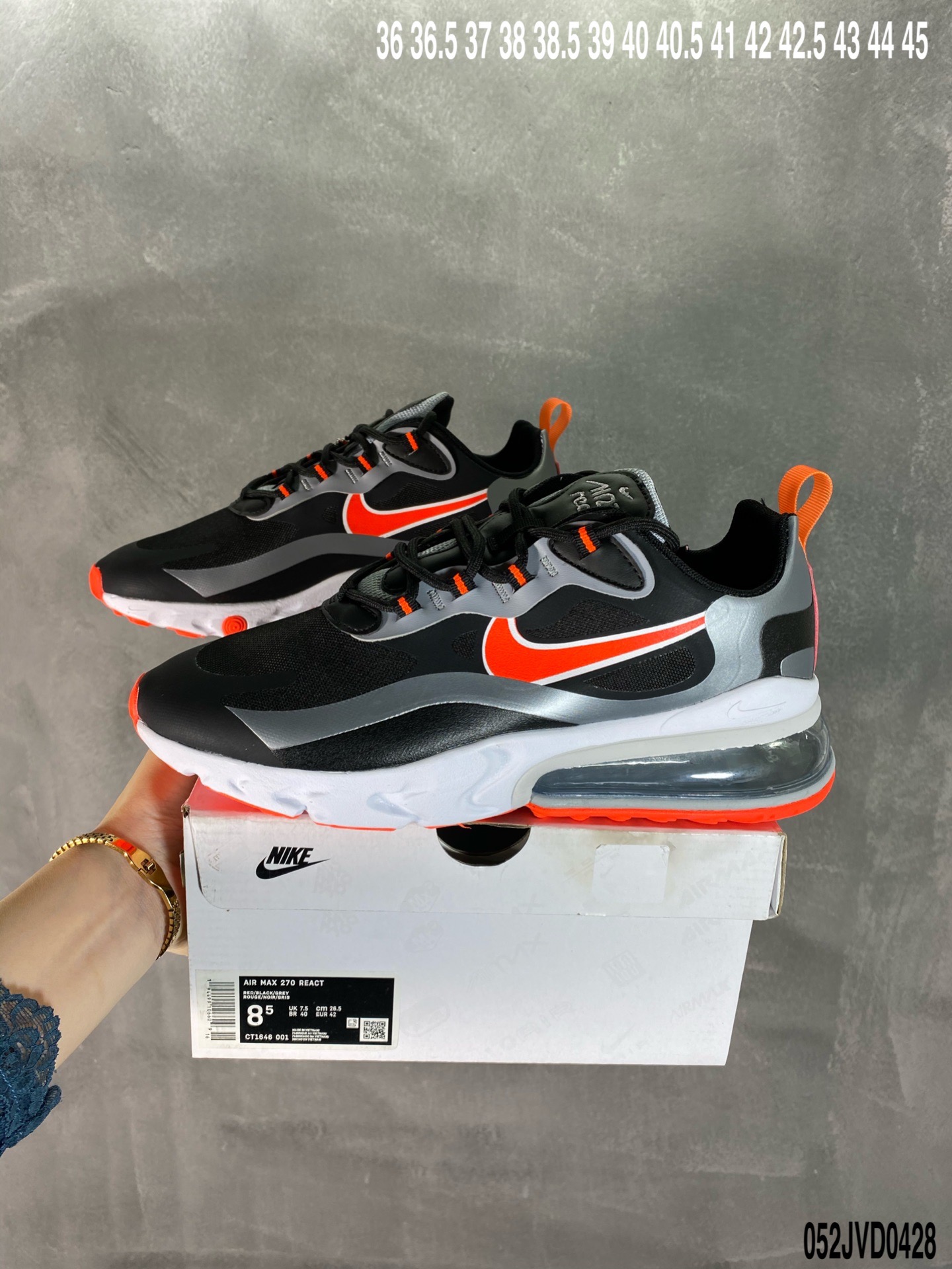 190 Air Max 270 React 瑞亚赛车系列  CV1632