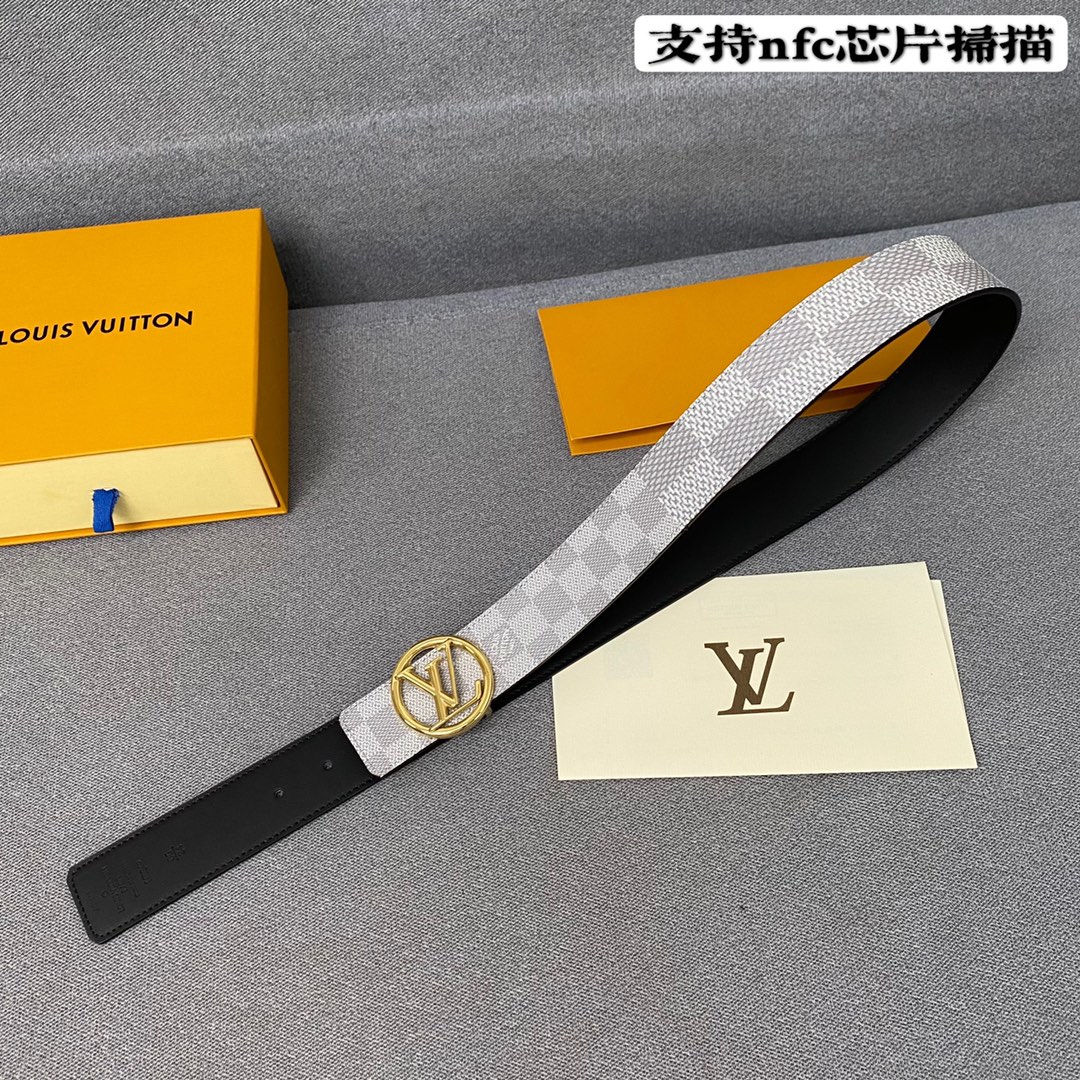 Louis Vuitton AAA+
 Belts Calfskin Canvas Cowhide Spring Collection