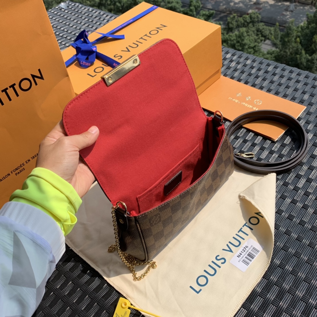 非市场普通货 进口皮料半钢五金 m41276尺寸24-14-5㎝ 推荐一款L*V家随手就能背出去逛街的f