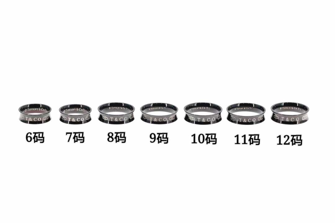 Tiffany & Co. Tiffany&Co. 1837™系列钛金情侣戒指
