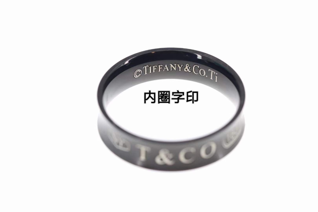 Tiffany & Co. Tiffany&Co. 1837钛金情侣戒指