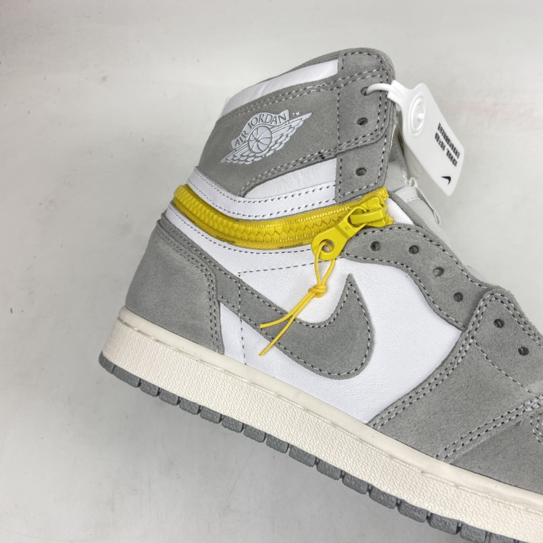 P420 Air Jordan 1 Switch ” Light Smoke Grey ” 烟灰拉链 J1乔1高帮文化篮球鞋 CW6576-100