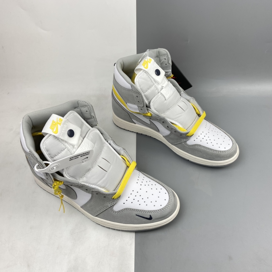 P420 Air Jordan 1 Switch ” Light Smoke Grey ” 烟灰拉链 J1乔1高帮文化篮球鞋 CW6576-100