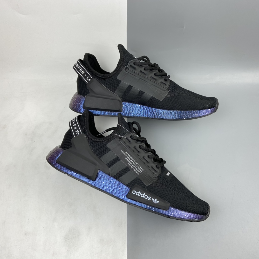 P200 AD NMD R1 Boost V2 二代弹力针织面跑鞋 GX5164