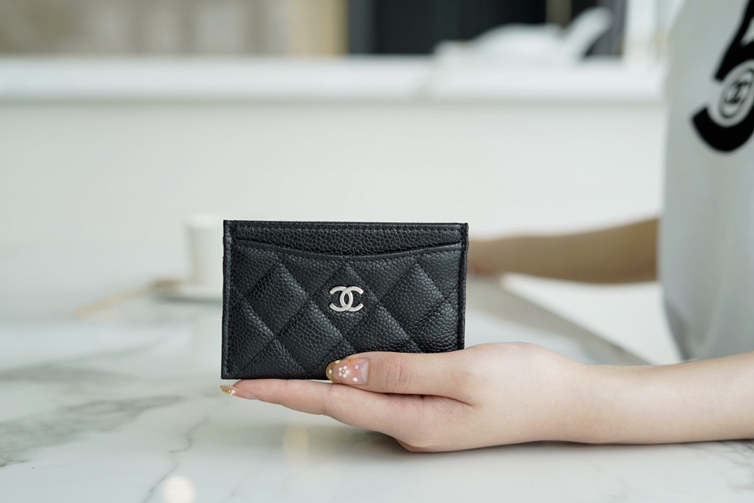 Falsche günstige beste online
 Chanel Classic Flap Bag Geldbörse Kleine Brieftasche Schwarz Kalbsleder Rindsleder Fashion