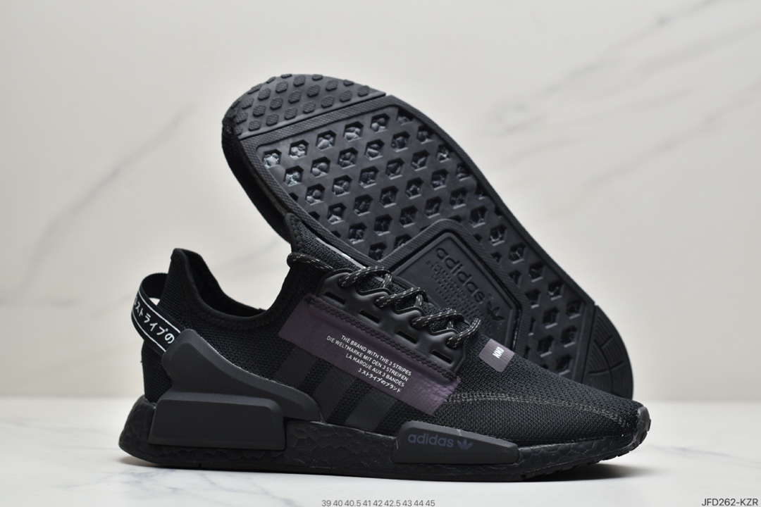 180  阿迪达斯Adidas NMD R-1 V2街头风经典百搭跑步鞋 FV9021