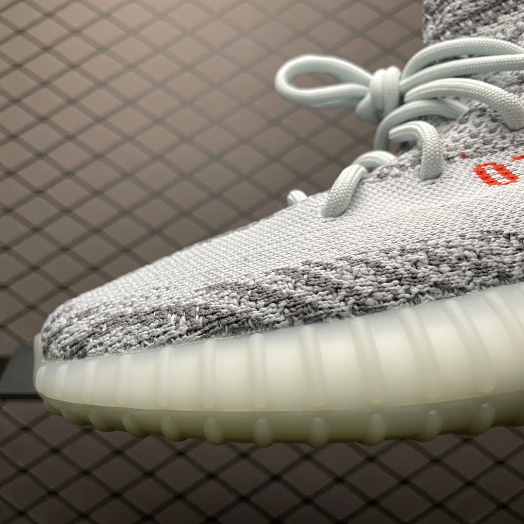 450 纯原版本 AD 阿迪 Yeezy Boost 350V2 侃爷椰子 ” Blue Tint ” 可燃冰 B37571