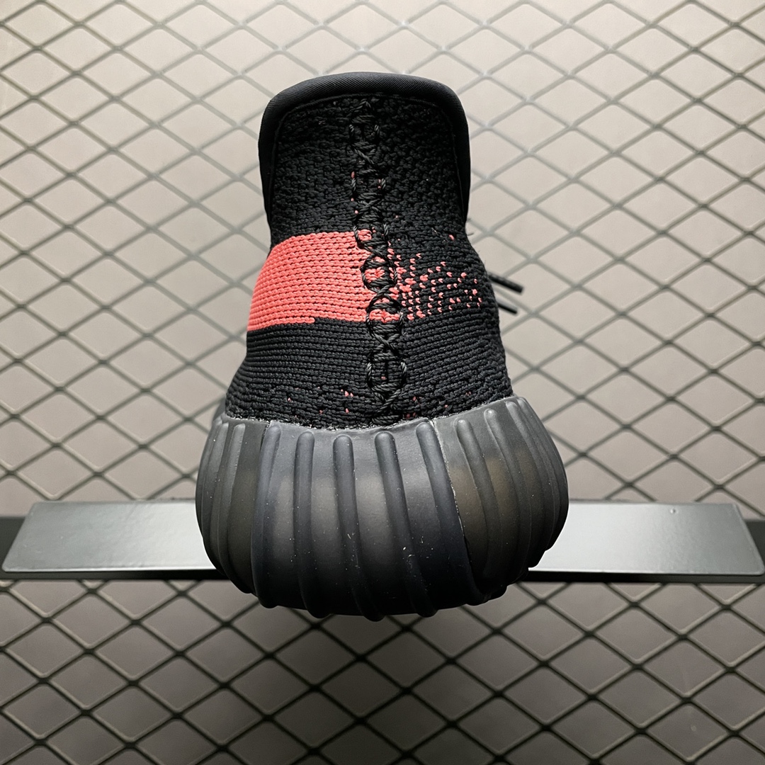 450 纯原版本 AD 阿迪 Yeezy Boost 350V2 侃爷椰子 黑红 BY9612