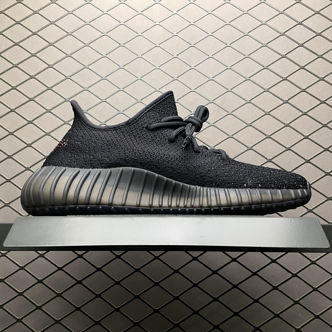 450 纯原版本 AD 阿迪 Yeezy Boost 350V2 侃爷椰子 黑红 BY9612