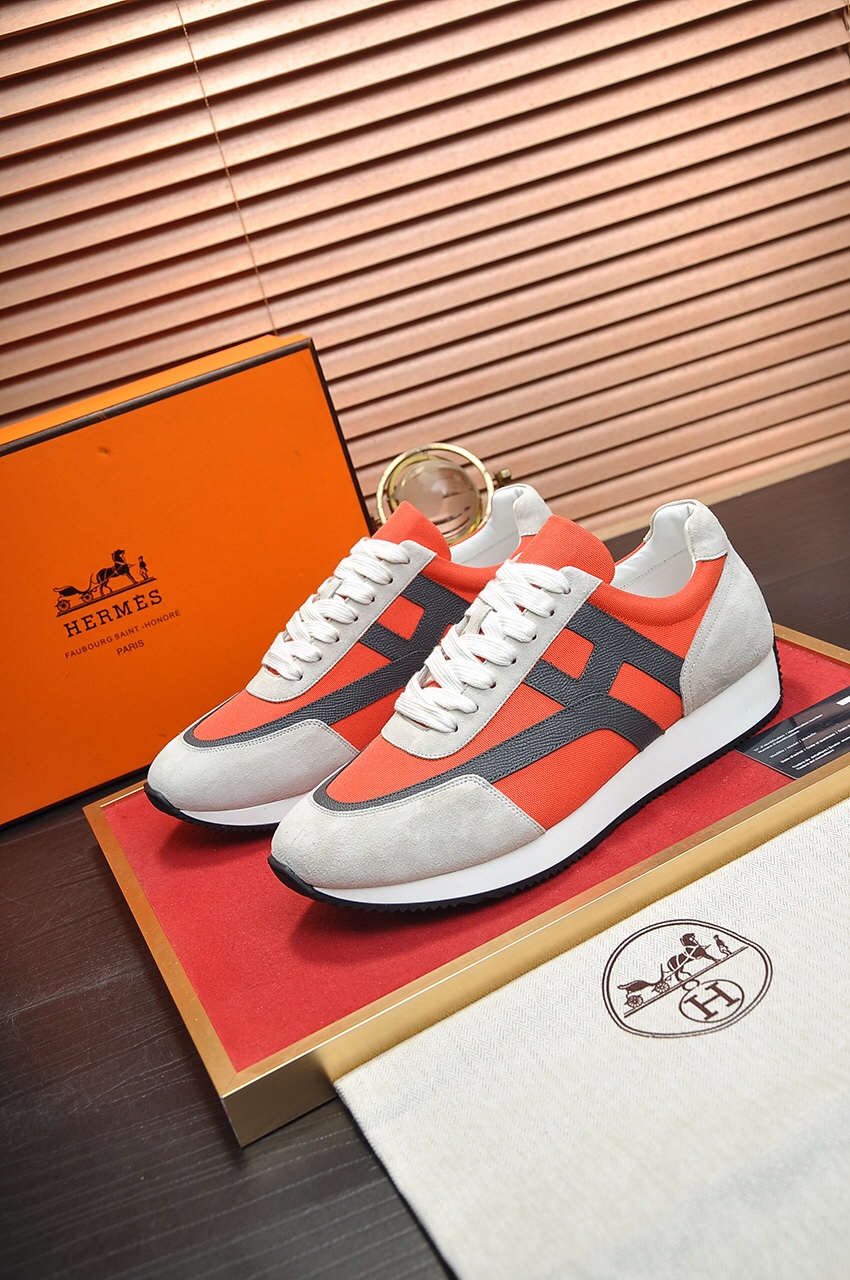 Hermès Men's and Women's Leather Sneakers Designer Fashion Luxury Quality 4 i1619637417 2383 2