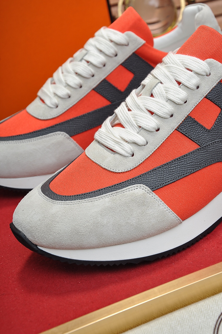 Hermès Men's and Women's Leather Sneakers Designer Fashion Luxury Quality 9 i1619637417 8018 7