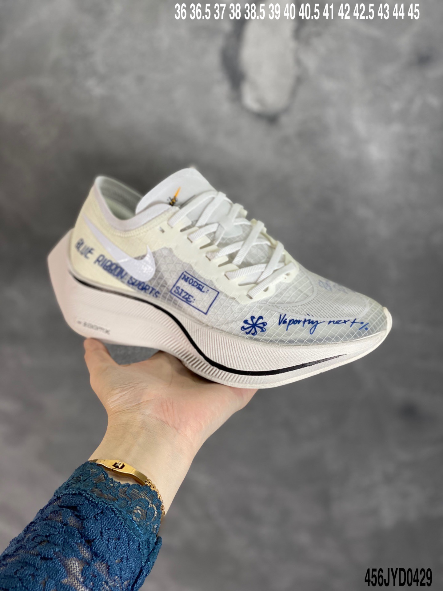 180 Nike ZoomX Vaporfly Next%  蓝橘鸳鸯 马拉松跑步鞋 AO4568-300