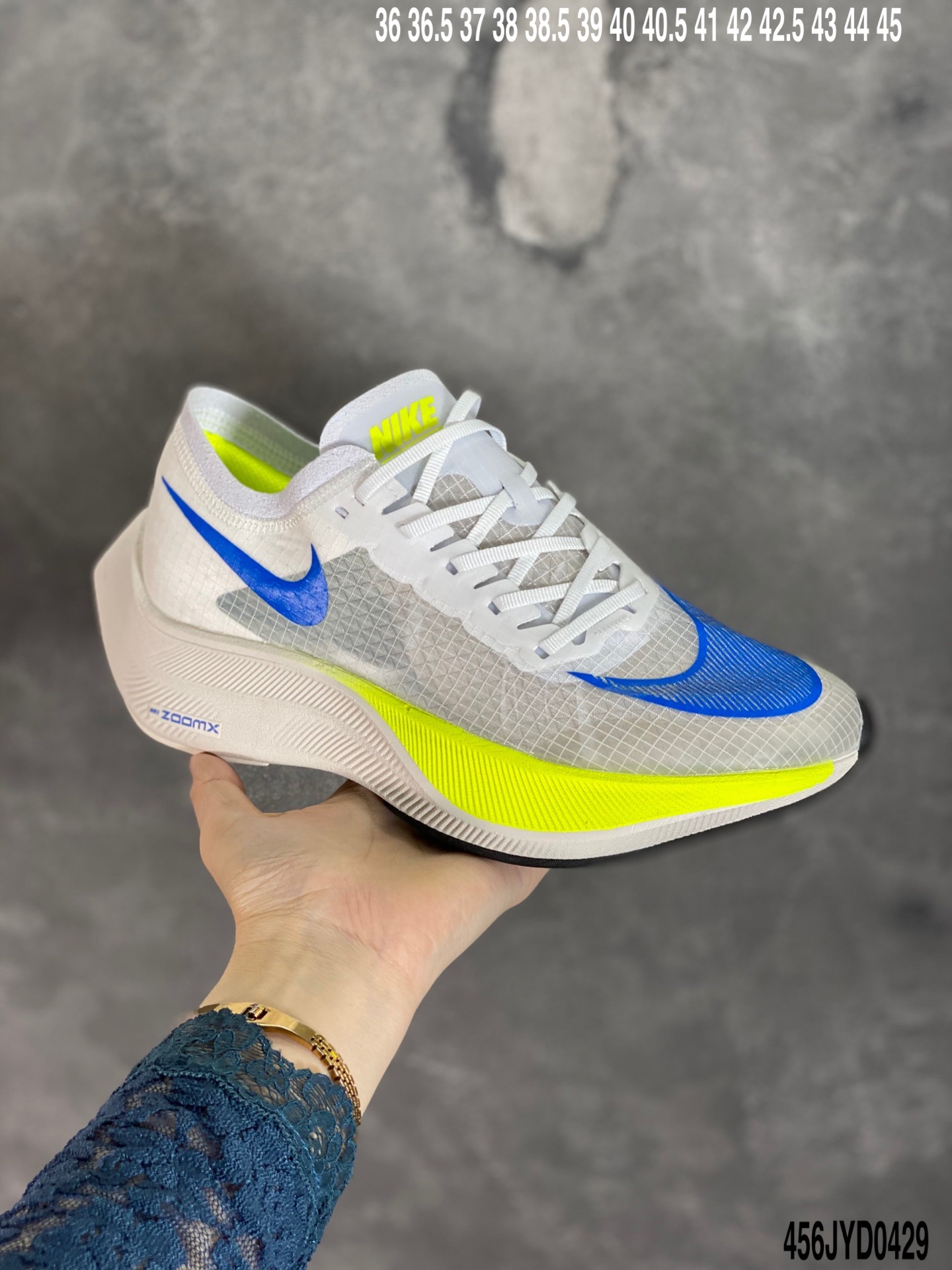 180 Nike ZoomX Vaporfly Next%  蓝橘鸳鸯 马拉松跑步鞋 AO4568-300
