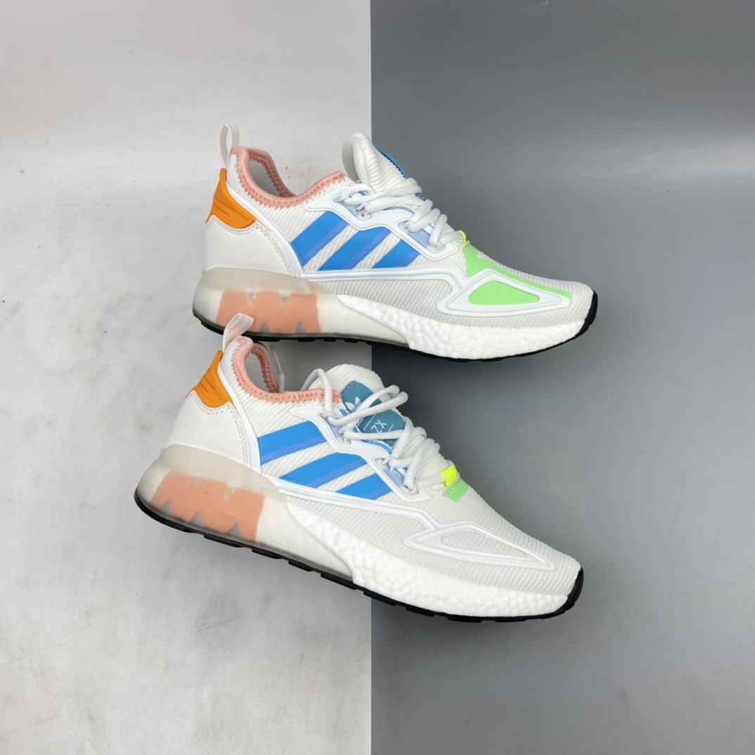 P220 Ad ZX 2K Boost 网纱针织呼吸面套脚休闲运动慢跑鞋 H06578