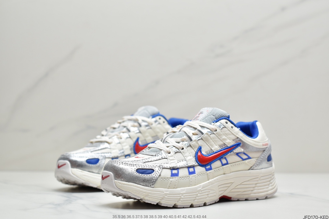 180 耐克Nike W P-6000”White/Oracle/Aqua Magic” 逐梦太空系列复古老爹风休闲运动舒适跑鞋CK2961-131