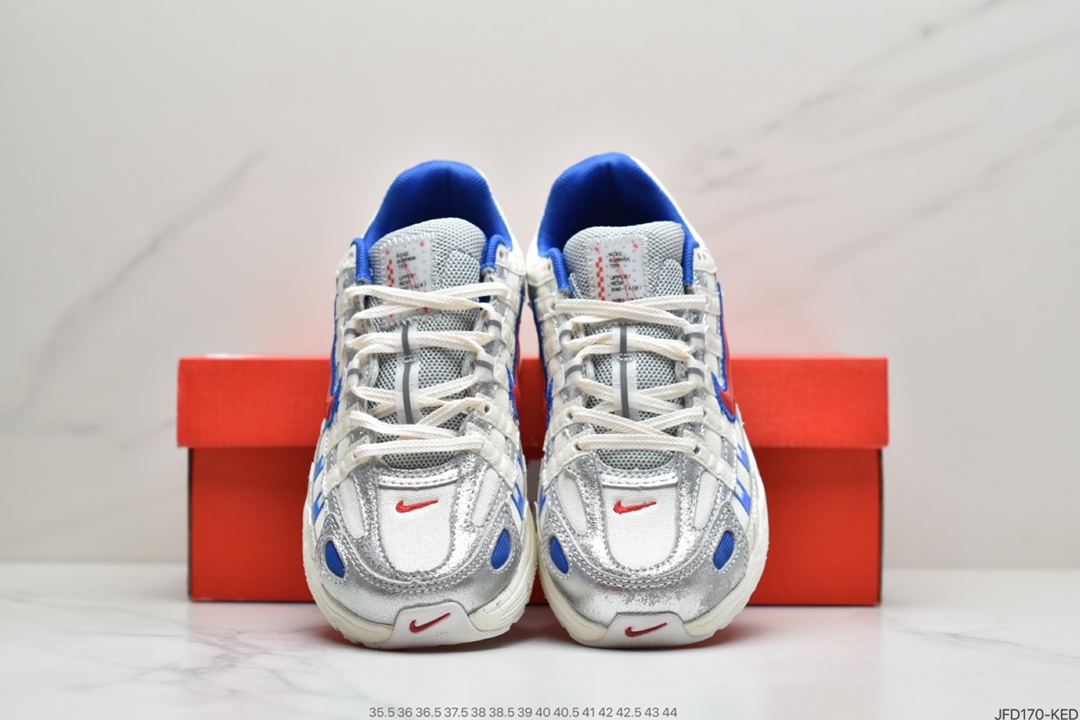 180 耐克Nike W P-6000”White/Oracle/Aqua Magic” 逐梦太空系列复古老爹风休闲运动舒适跑鞋CK2961-131