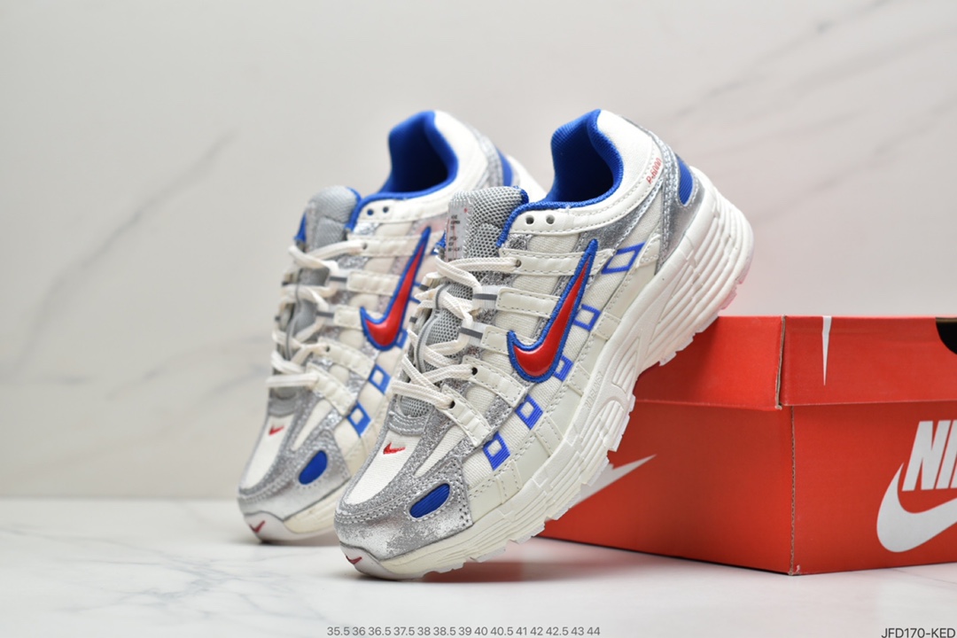 180 耐克Nike W P-6000”White/Oracle/Aqua Magic” 逐梦太空系列复古老爹风休闲运动舒适跑鞋CK2961-131