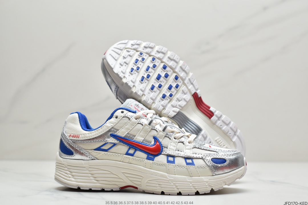 180 耐克Nike W P-6000”White/Oracle/Aqua Magic” 逐梦太空系列复古老爹风休闲运动舒适跑鞋CK2961-131