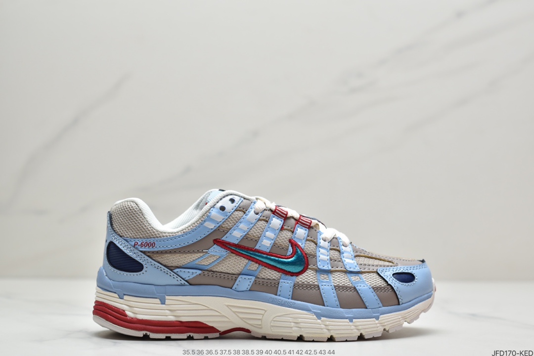 170 耐克Nike W P-6000”White/Oracle/Aqua Magic” 逐梦太空系列复古老爹风休闲运动舒适跑鞋CK2961-131