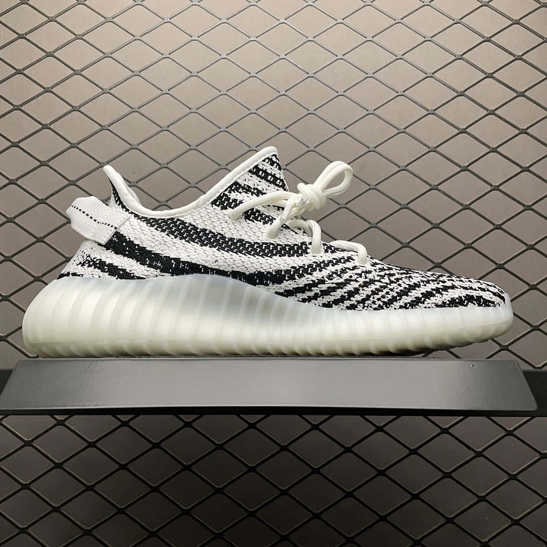 450 纯原版本 AD 阿迪 Yeezy Boost 350V2 ” Zebra ” 侃爷椰子 白斑马 CP9654