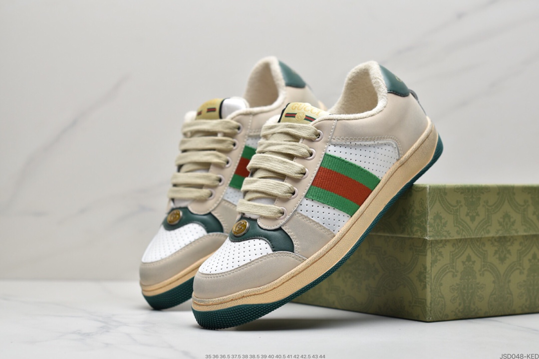 200 Gucci Distressed Screener sneaker 古驰小脏鞋系列