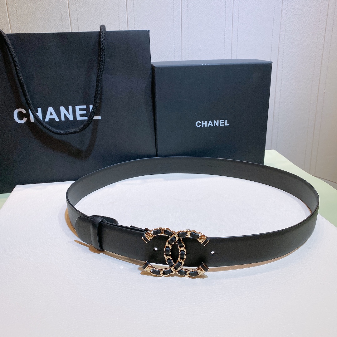 NO:137986,C Hanel cc chain. Leather logo buckle Gold metal logo copper buckle Calf leather belt 3.0mm fine luxury and elegant, belt, cowhide19860909c hanel cc链条. 穿皮logo扣 金色金属 logo铜扣 小牛皮腰带 3.0mm精品 奢华典雅,皮带,cowhide,Belt