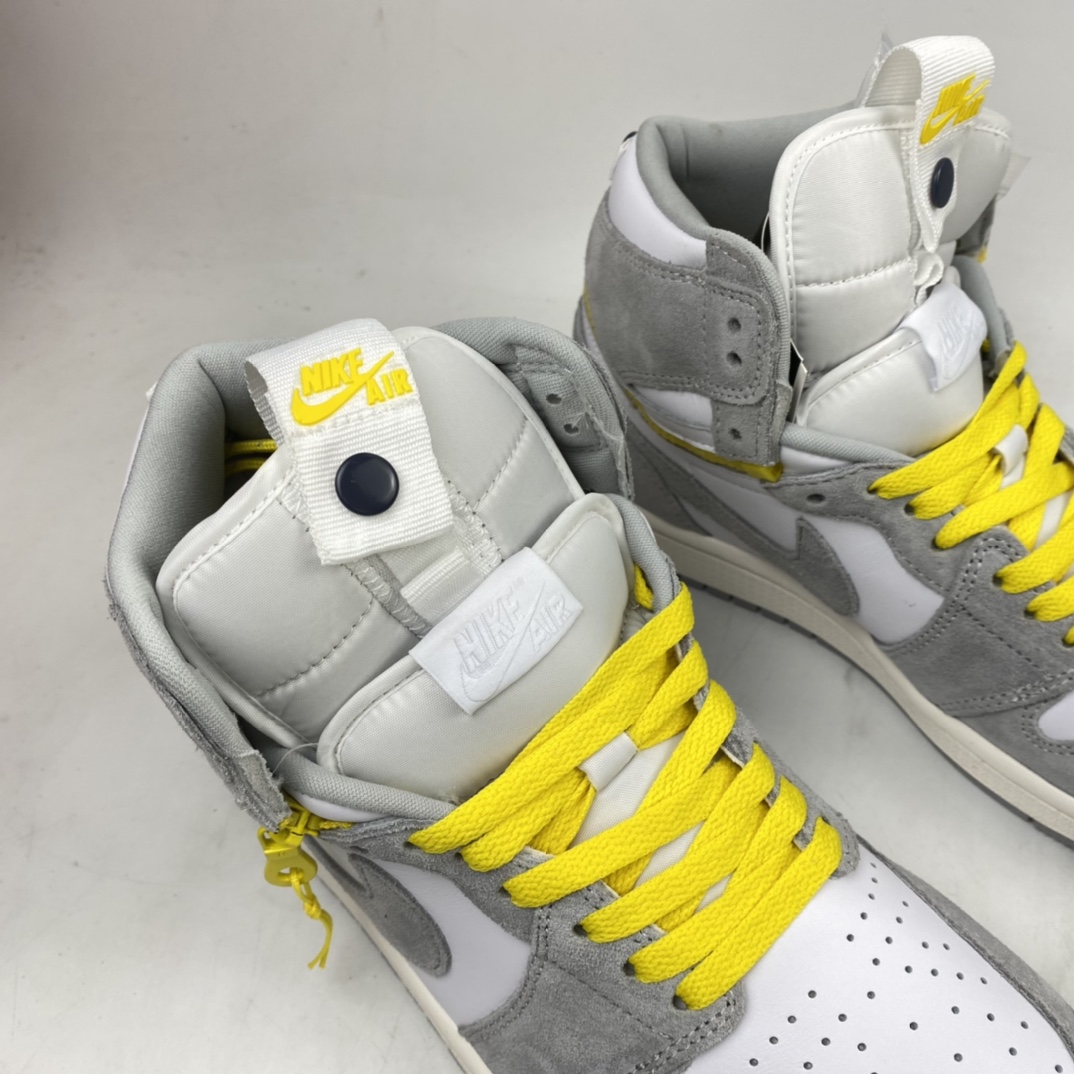 P340 Air Jordan 1 Switch ” Light Smoke Grey ” 烟灰拉链 J1乔1高帮文化篮球鞋 CW6576-100