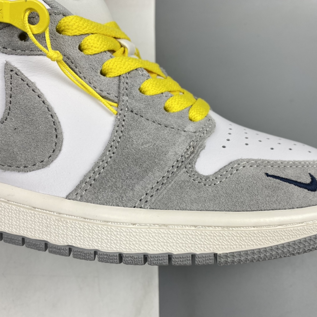 P340 Air Jordan 1 Switch ” Light Smoke Grey ” 烟灰拉链 J1乔1高帮文化篮球鞋 CW6576-100