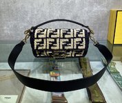 Fendi Iconic Baguette Cheap
 Bags Handbags Apricot Color Beige Black Gold Weave Raffia