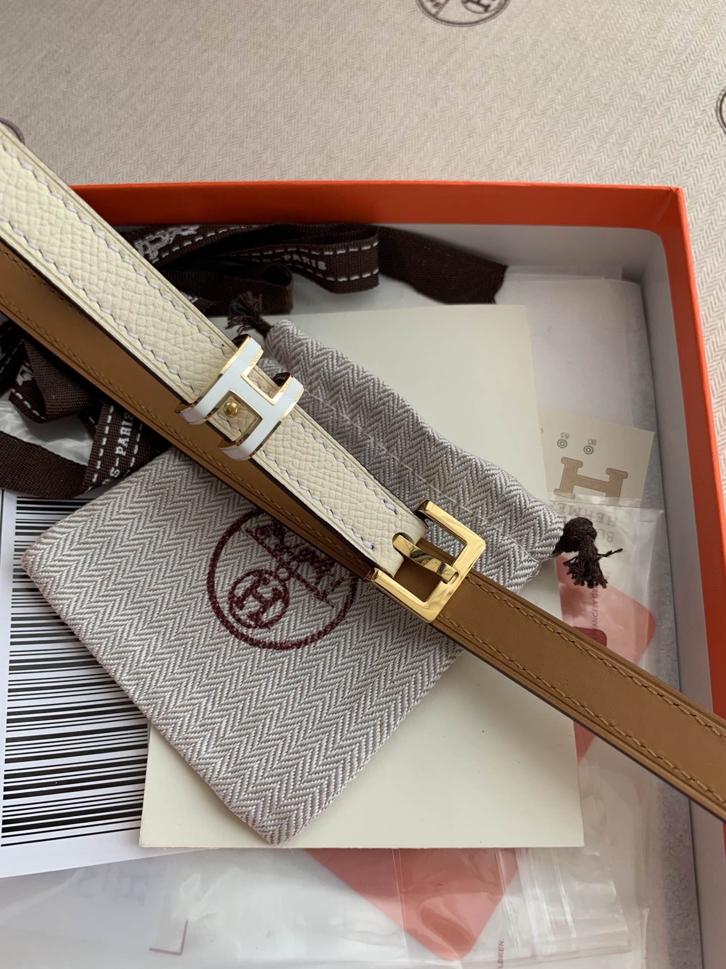 爱马仕新款HermèsO-H系列奶茶