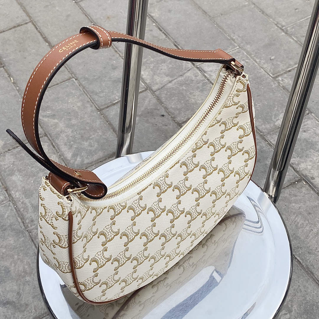 CELINE AVA 白花Ttiomphe腋下包 193952