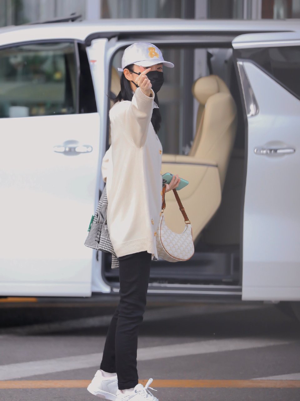 CELINE AVA 白花Ttiomphe腋下包 193952