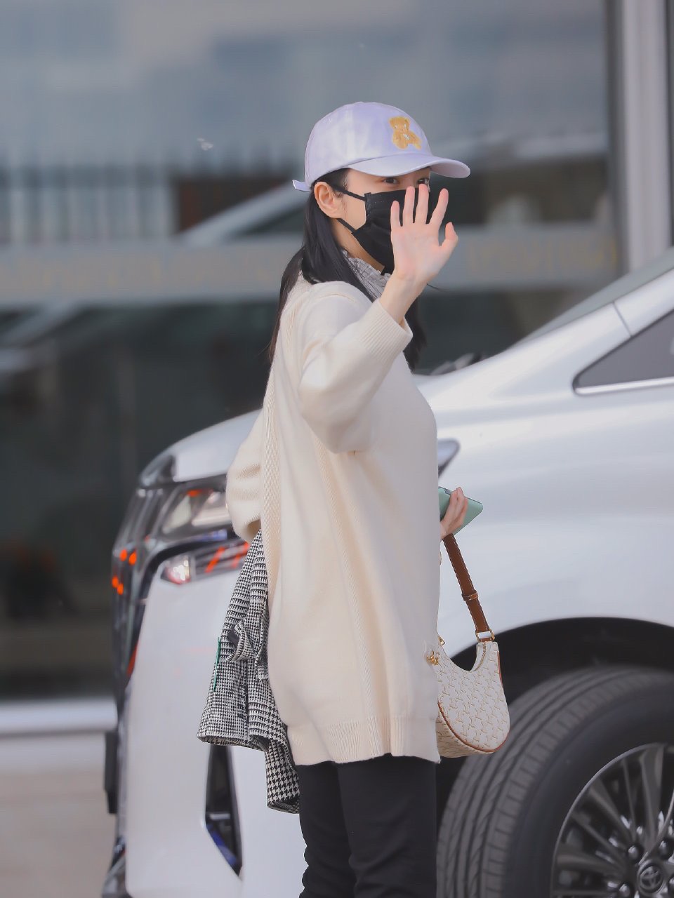 CELINE AVA 白花Ttiomphe腋下包 193952