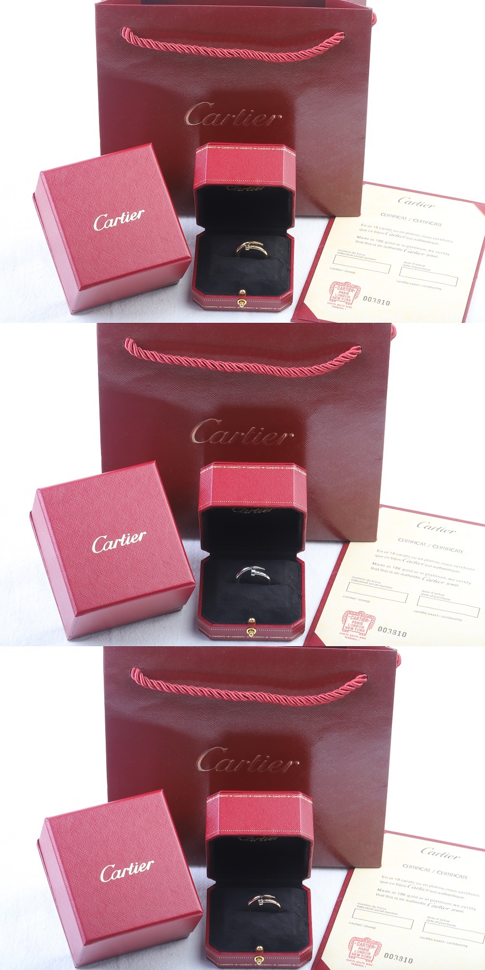 Cartier Juste un clou系列——卡地亚钉子戒指 亚金无钻rose同款