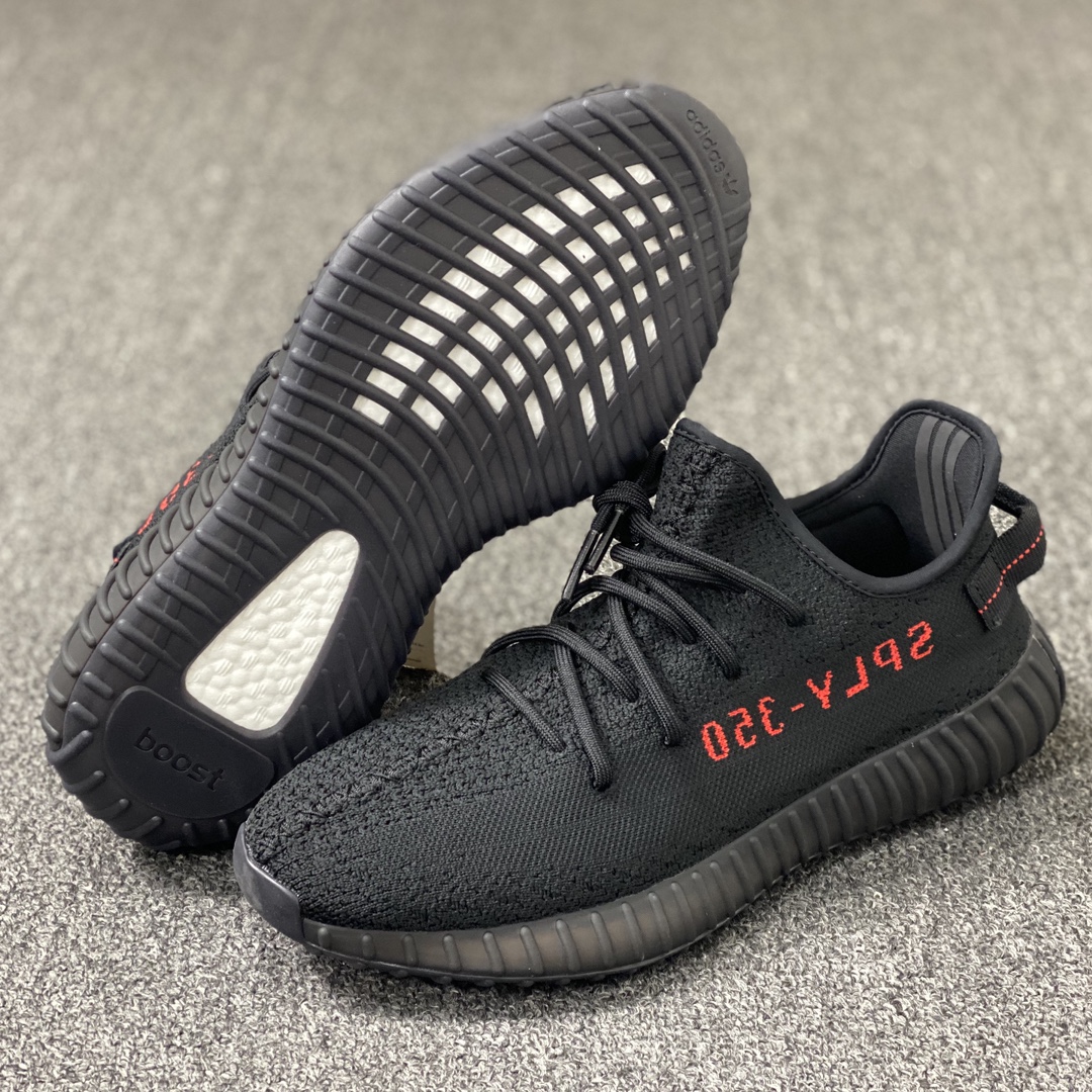 Yeezy350黑红文字鞋码36-4