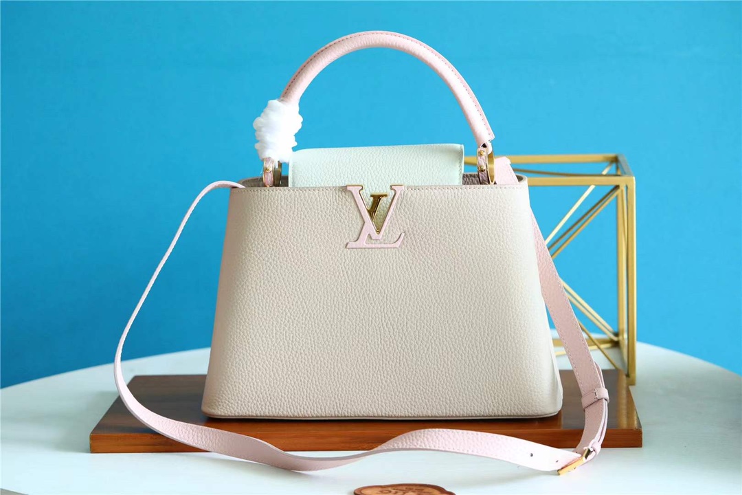 2023 AAA Replica uk 1st Copy
 Louis Vuitton LV Capucines Bags Handbags Best Site For Replica
 Beige Black Gold Pink White M57224