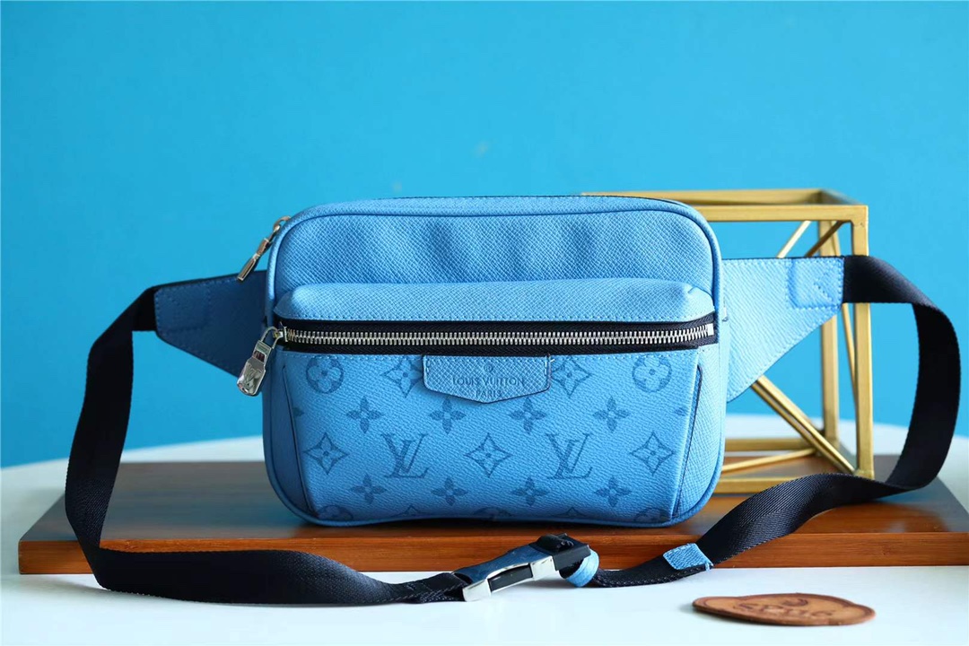 Louis Vuitton LV Outdoor Replicas
 Belt Bags & Fanny Packs Handbags Blue Splicing Canvas Cowhide Taigarama M30748