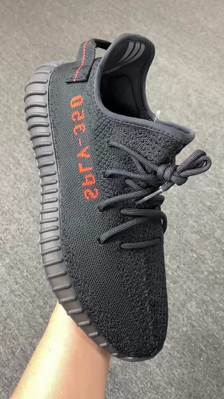 Yeezy350黑红文字鞋码36-4