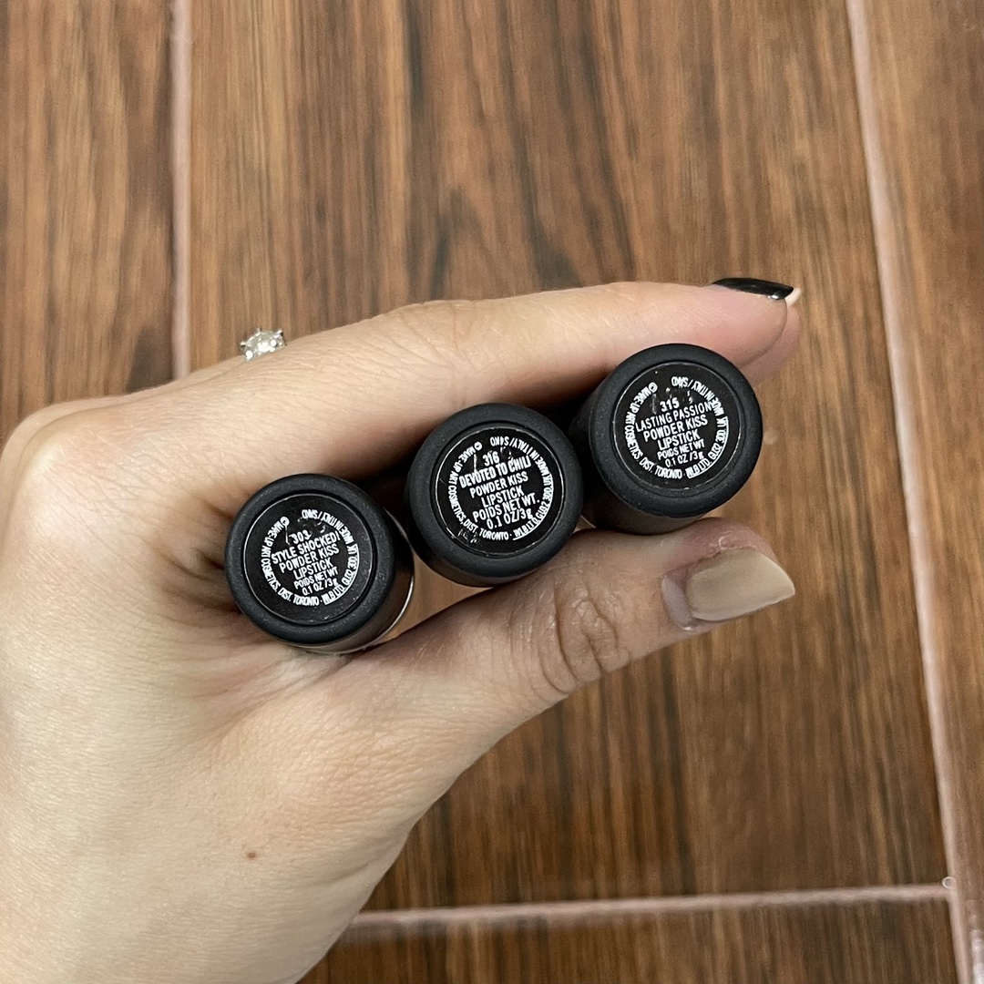 MAC Travel Exclusive Powder Kiss Lipstick Set - Style Shocked, Lasting Passion, Devoted 8 i1619907649 9809 5